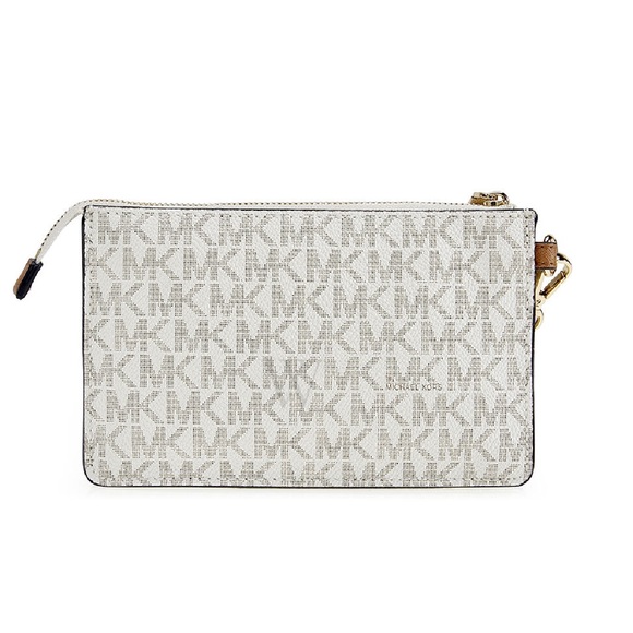 MICHAEL KORS BEDFORD DOUBLE ZIP POCKET MEDIUM WRISTLET - Picture 2 of 10